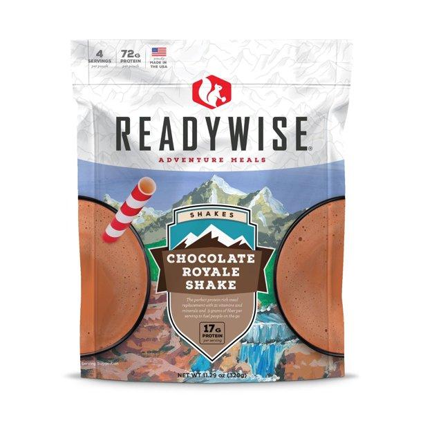ReadyWise Chocolate Royale Shake Mix 11 oz Meal Drink Powder Long Shelf Life