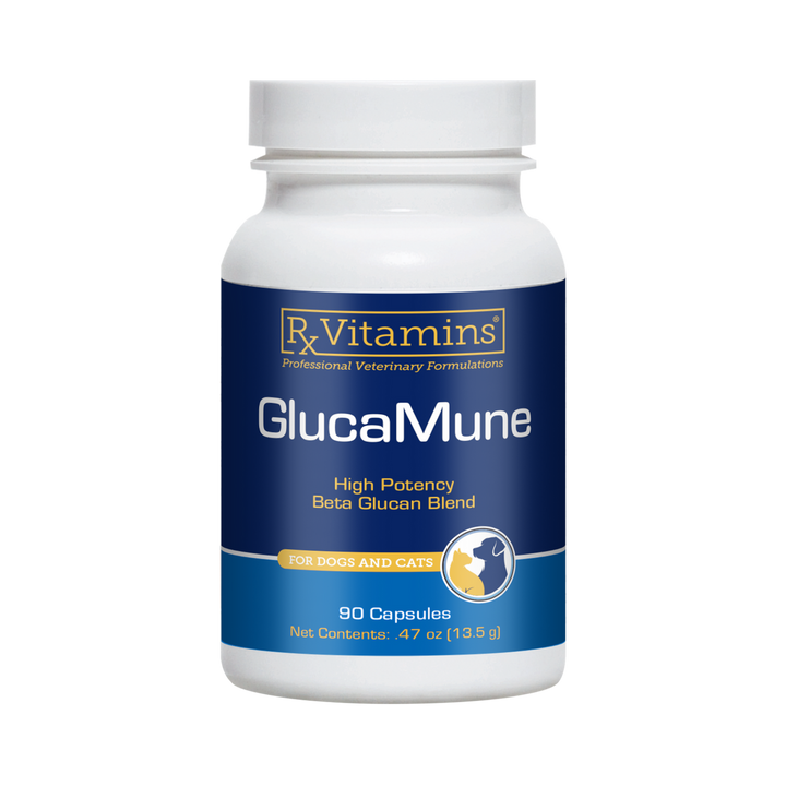 Rx Vitamins For Pets Glucamune 90 Cap High Potency Beta Glucan for Dogs and Cats