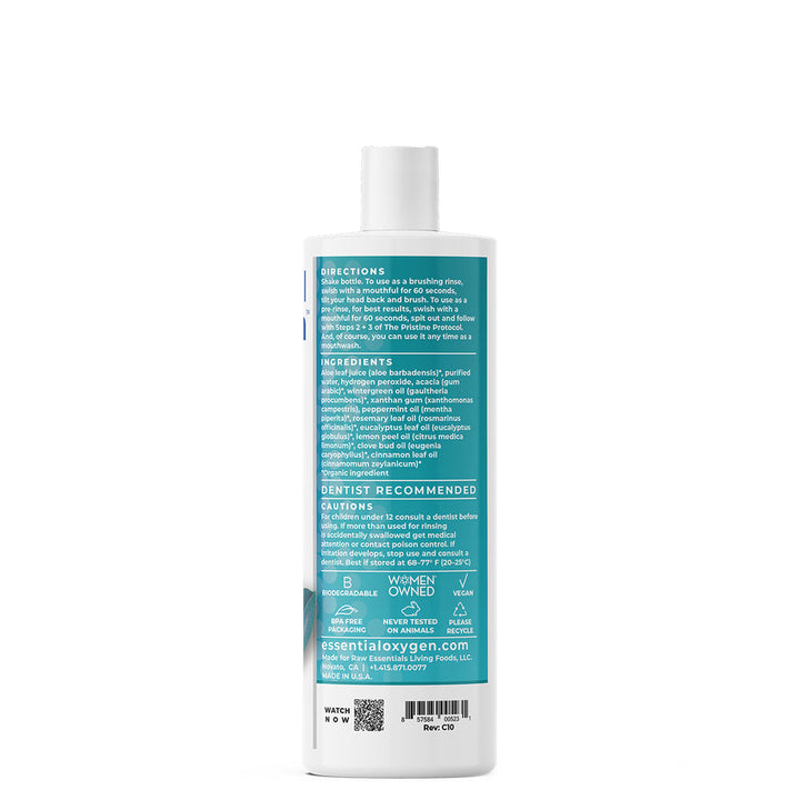 Essential Oxygen Brushing Rinse 16 oz Promotes Fresh Breath and Oral Health