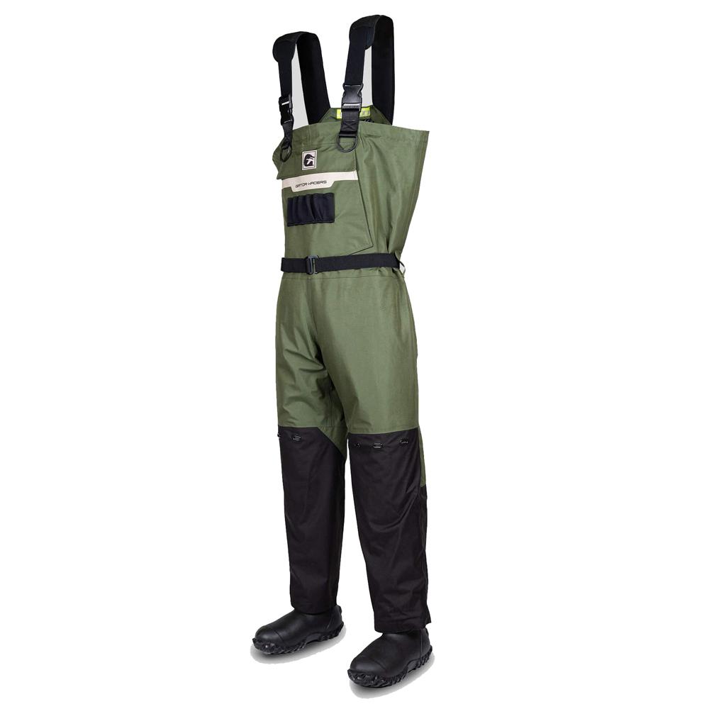 Gator Waders Shield Insulated Pro Series Waders - Resistentes, impermeables, color oliva, para hombre, talla 8