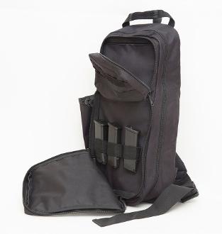 Mochila bandolera Tkdwn personalizada - Negra