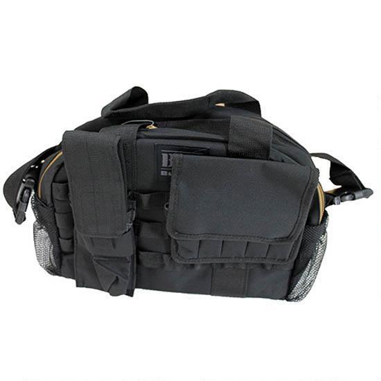 Bulldog Tactical Range Bag Black MOLLE Mag Pouches 3lb Outdoor Carry Case