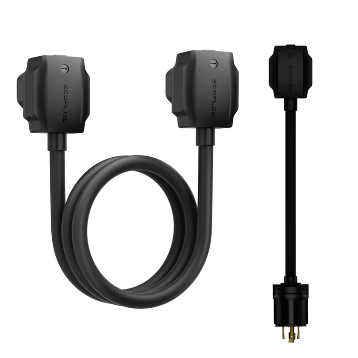 EcoFlow AC Generator Charging Adapter + EcoFlow Power Input-Output Cable 2 KIT, quality accessory for power stations.