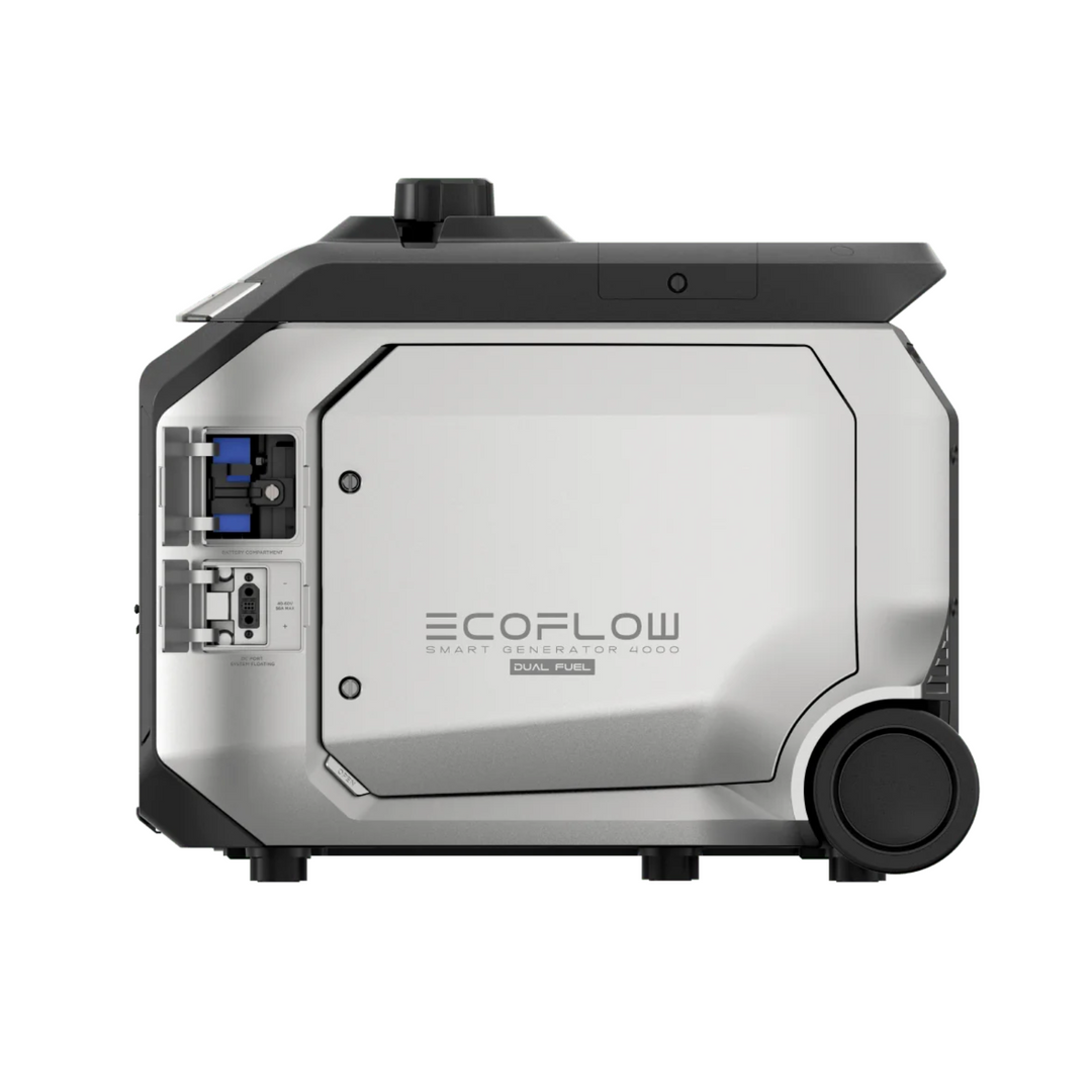 Generador inteligente EcoFlow 4000 de doble combustible con GLP y gasolina, salida de CC de 3200 W