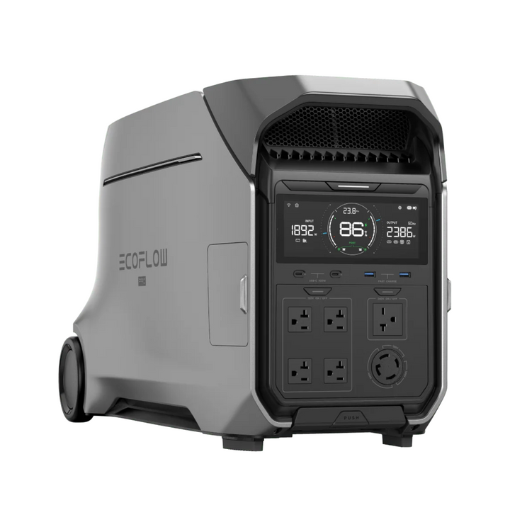EcoFlow DELTA Pro 3: 4000W Power Station for Home Backup and Outdoor Adventures with user-friendly design.