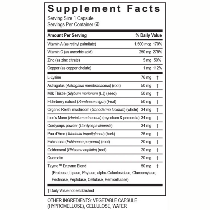 Transformation Enzymes Immune AV Supports Immune Function and Health 60 Caps