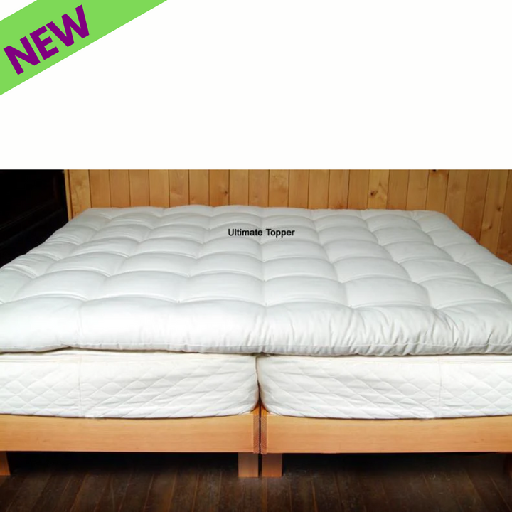 Holy Lamb Organics Quilted Mattress Topper Natural Ultimate New Twin