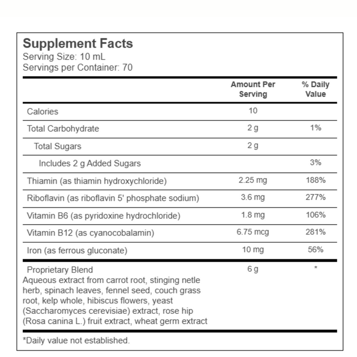 Floradix Floravital Iron Herbs Liquid Supplement Energy Support Yeast Free 23oz