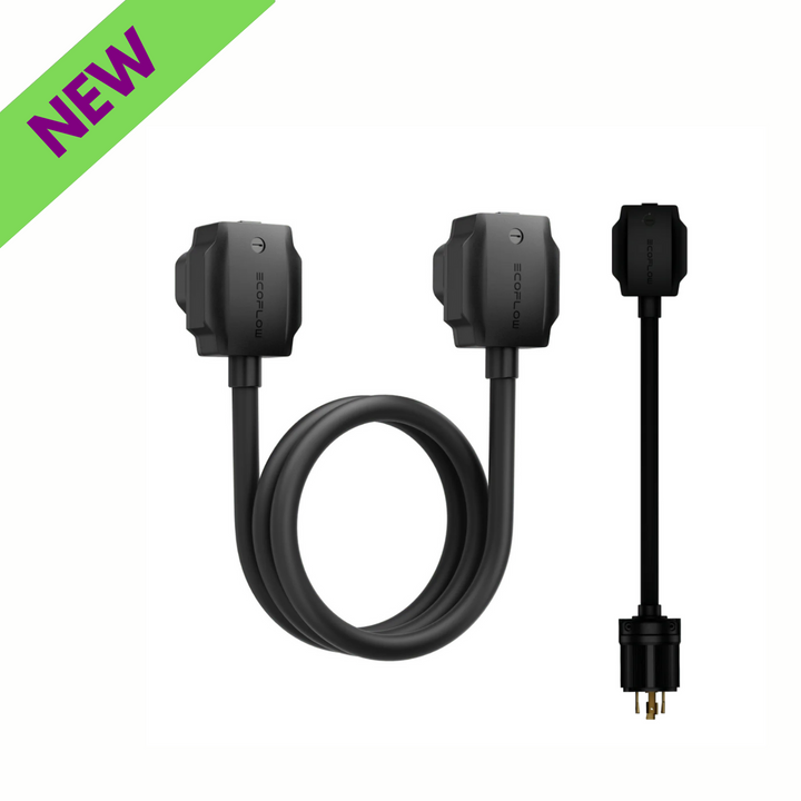 EcoFlow AC Generator Charging Adapter + EcoFlow Power Input-Output Cable 2 KIT for efficient power solutions.