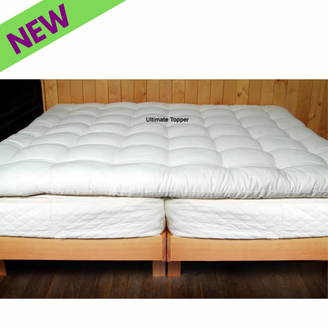 Cubrecolchón acolchado Holy Lamb Organics Natural Ultimate New Twin XL