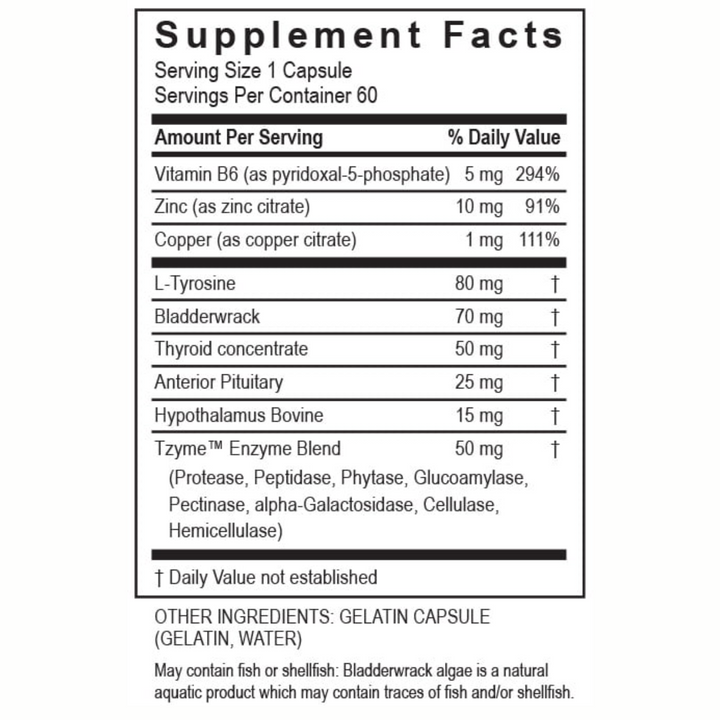 Transformation Enzymes Thyroid Complex Balanced Metabolic Activity 60 Capsules