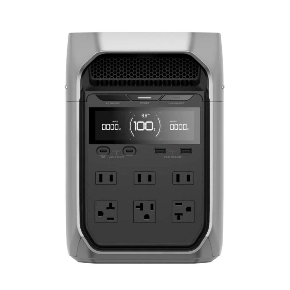 EcoFlow DELTA 3 Plus Portable Power Station 1024Wh 1800W AC Output with multiple outlet options