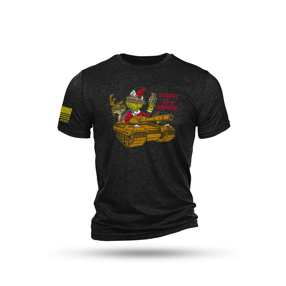 Nine Line Grinch Triblend Short Sleeve Shirt Black Soft Comfortable XL Size