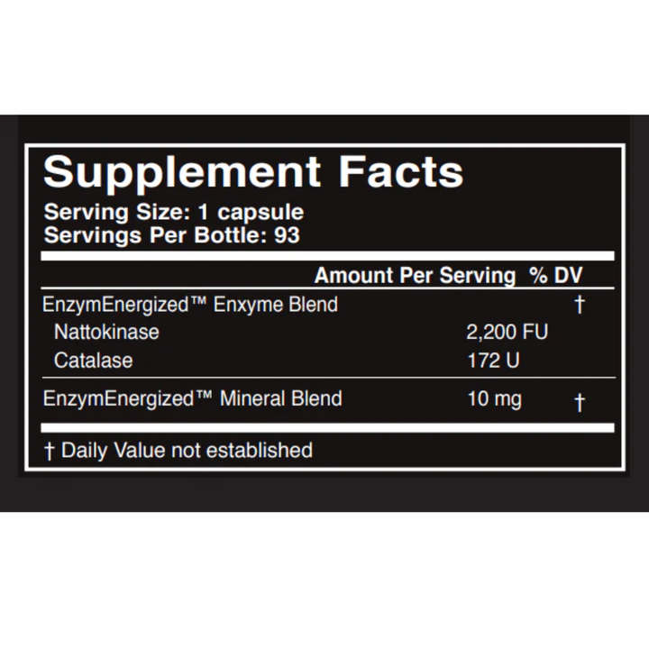 Master Supplements US Enzymes NATTOXYM 93 cápsulas Mezcla de nattoquinasa