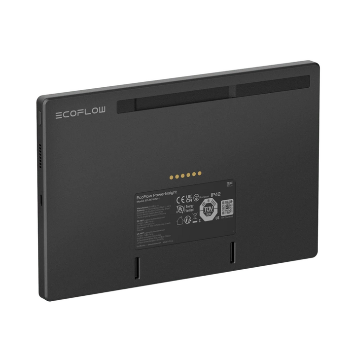 EcoFlow Power Insight Home Energy Manager 10 Inch Touchscreen for Energy Control, sleek black design, ideal for power management.