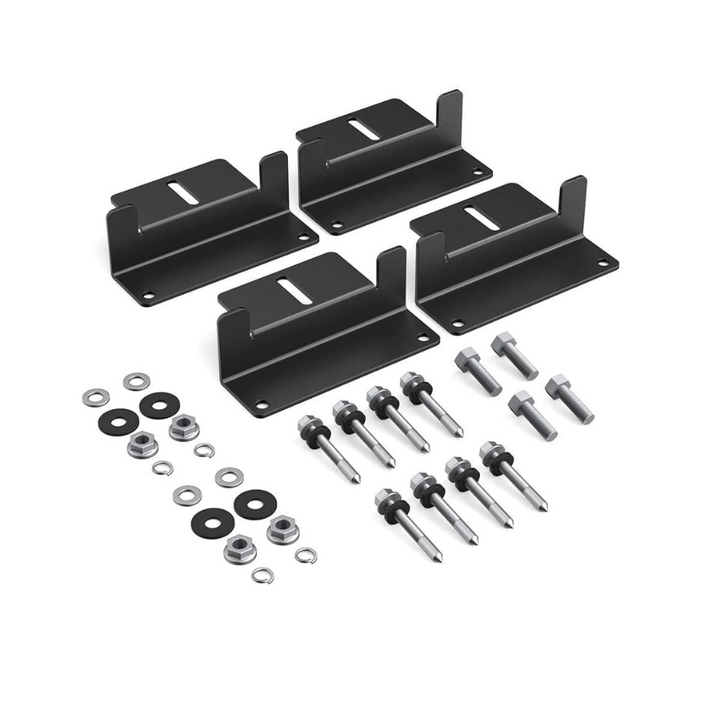 EcoFlow Rigid Solar Panel Mounting Feet With Screws Washers And Nuts - Durable mounting hardware for solar panel installation.