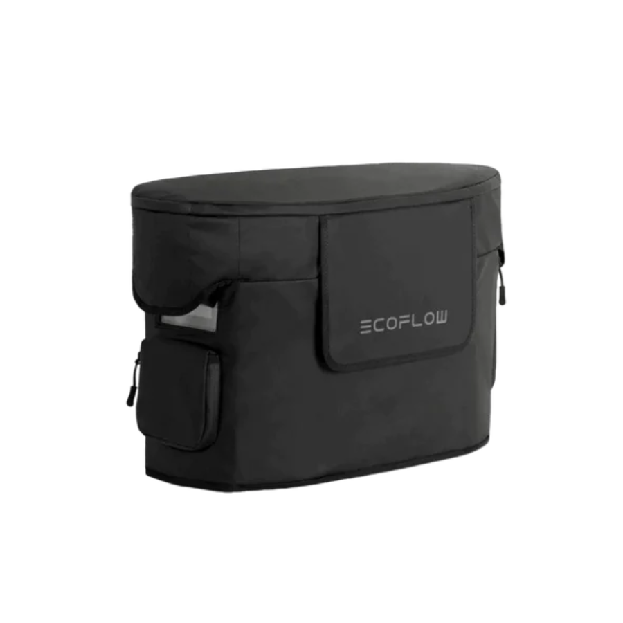 EcoFlow DELTA 2 Max Portable Power Station + DELTA 2 Max Bag Home and Outdoors - Stylish and durable black carry bag.
