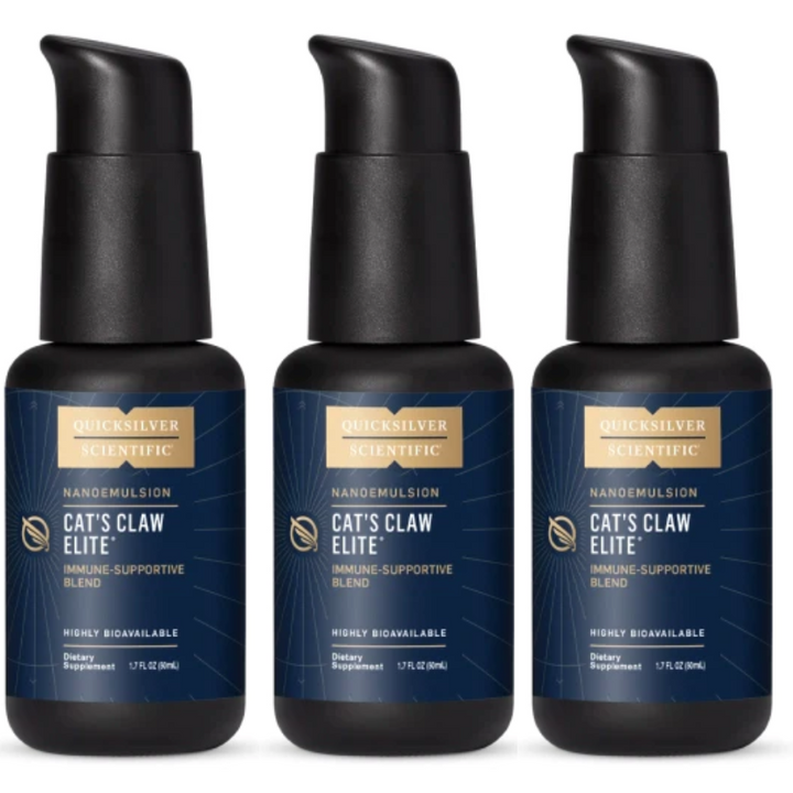 Quicksilver Scientific Cat's Claw Elite 50 ML 3 pack immune support bottles