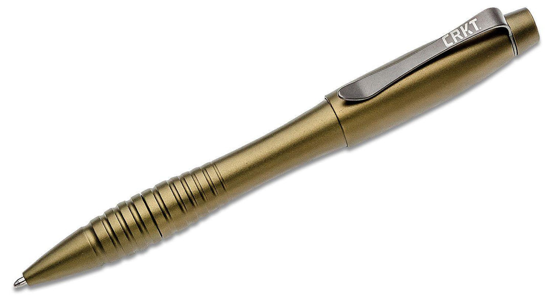 CRKT Williams Pen OD Green Aluminum Lightweight Durable Everyday Writing Tool