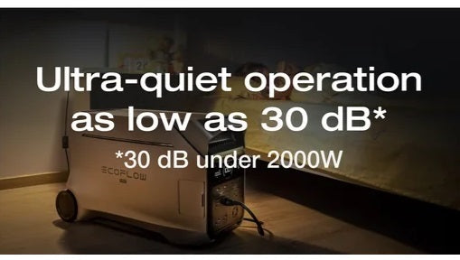 EcoFlow DELTA Pro 3: 4000W Power Station for Home Backup and Outdoor Adventures with ultra-quiet operation.