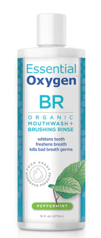 Essential Oxygen Brushing Rinse 16 oz Promotes Fresh Breath and Oral Health