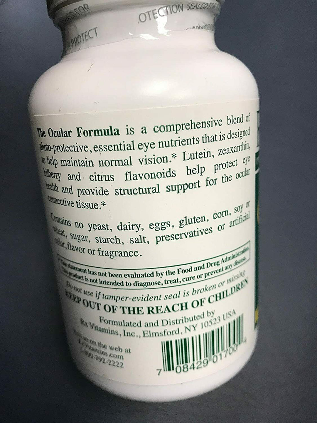 Rx Vitamins Ocular Formula 90 Caps Eye Health Nutrition Support