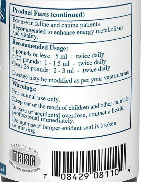 Vitaminas Rx para Mascotas Amino B Plex 2 Oz Vitamina B Aminoácidos para Perros y Gatos