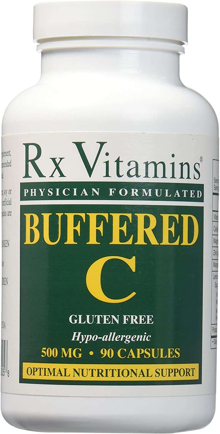 Rx Vitamins Buffered C 500 Mg 90 Capsules Bioflavonoids