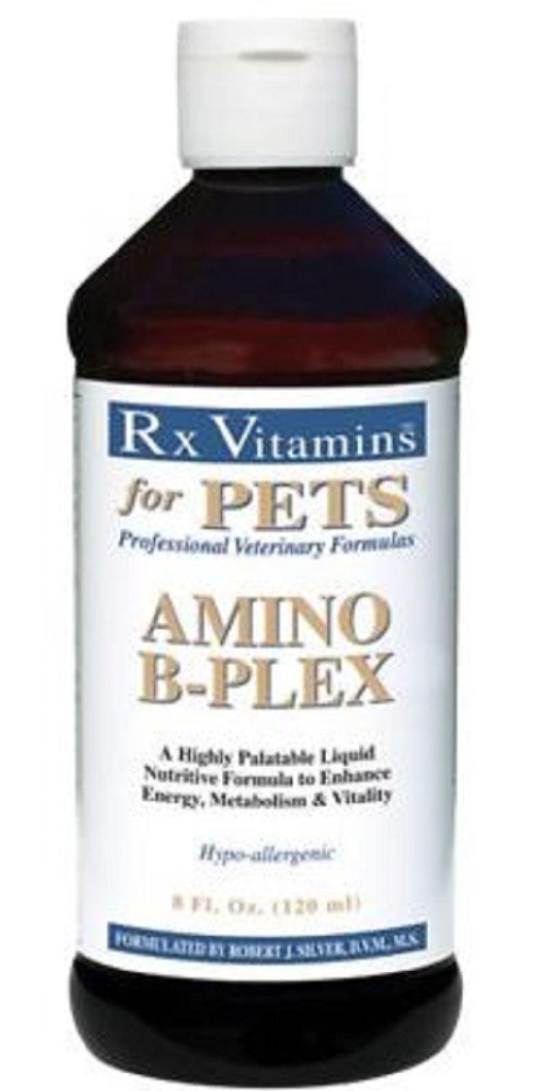 Rx Vitamins For Pets Amino B Plex 8 Oz B Complex Liver Fractions Dogs and Cats