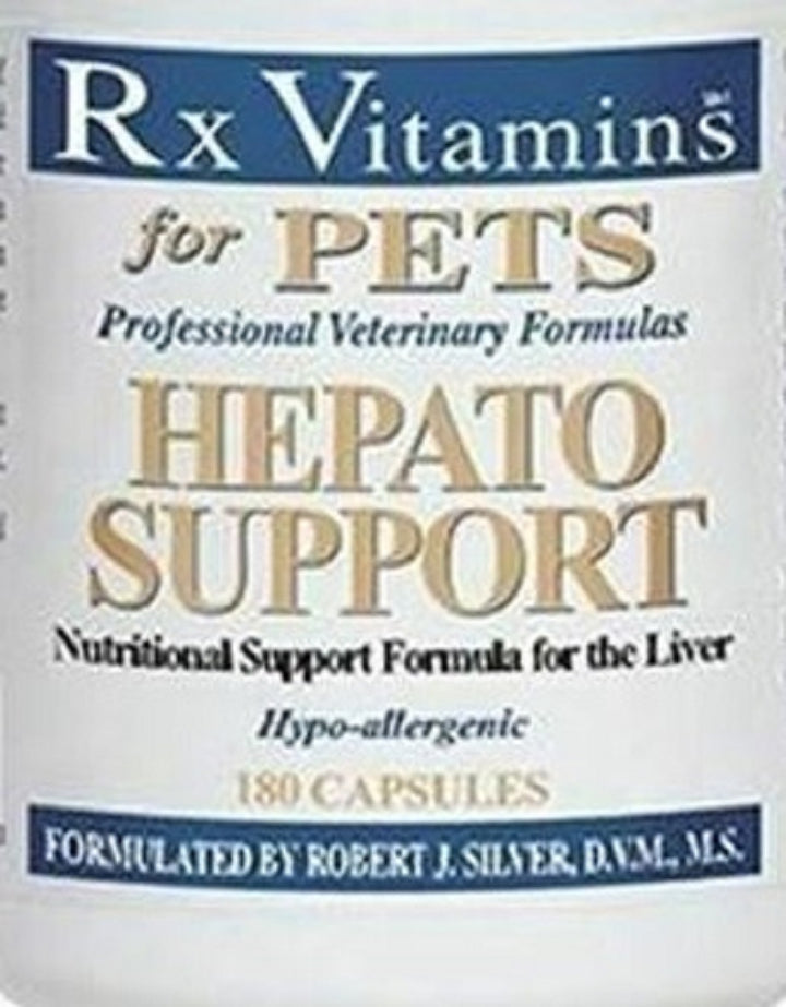 Vitaminas Rx para Mascotas - Apoyo Hepático (180 Cápsulas) - Función Hepática para Perros y Gatos