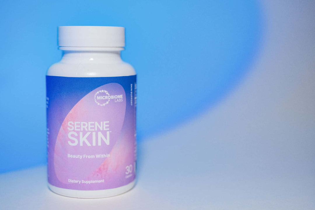 Cápsulas probióticas SereneSkin de Microbiome Labs (30 cápsulas) para una piel sana y radiante