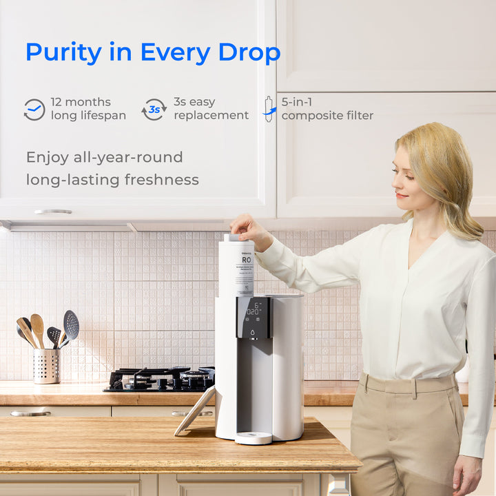 Waterdrop C1S Countertop Reverse Osmosis 3:1 Water Filter CoreRO System Compact