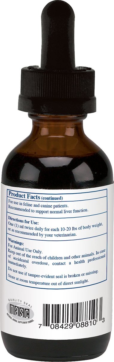 Vitaminas Rx para Mascotas Hepato Líquido 4 oz Sabor a Tocino Apoyo Hepático para Perros y Gatos