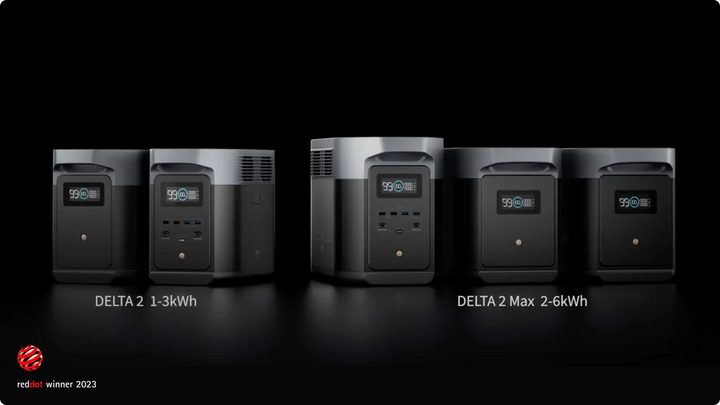 EcoFlow DELTA 2 Max Portable Power Station + One 160W Portable Solar Panel