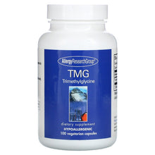 Load image into Gallery viewer, Allergy Research TMG Trimethylglycine 100 Caps Dietary Supplement Exp Date 3.27
