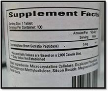 Load image into Gallery viewer, Cardiovascular Research Serraflazyme Natural Pain Inflammation Relief 100 Tabs
