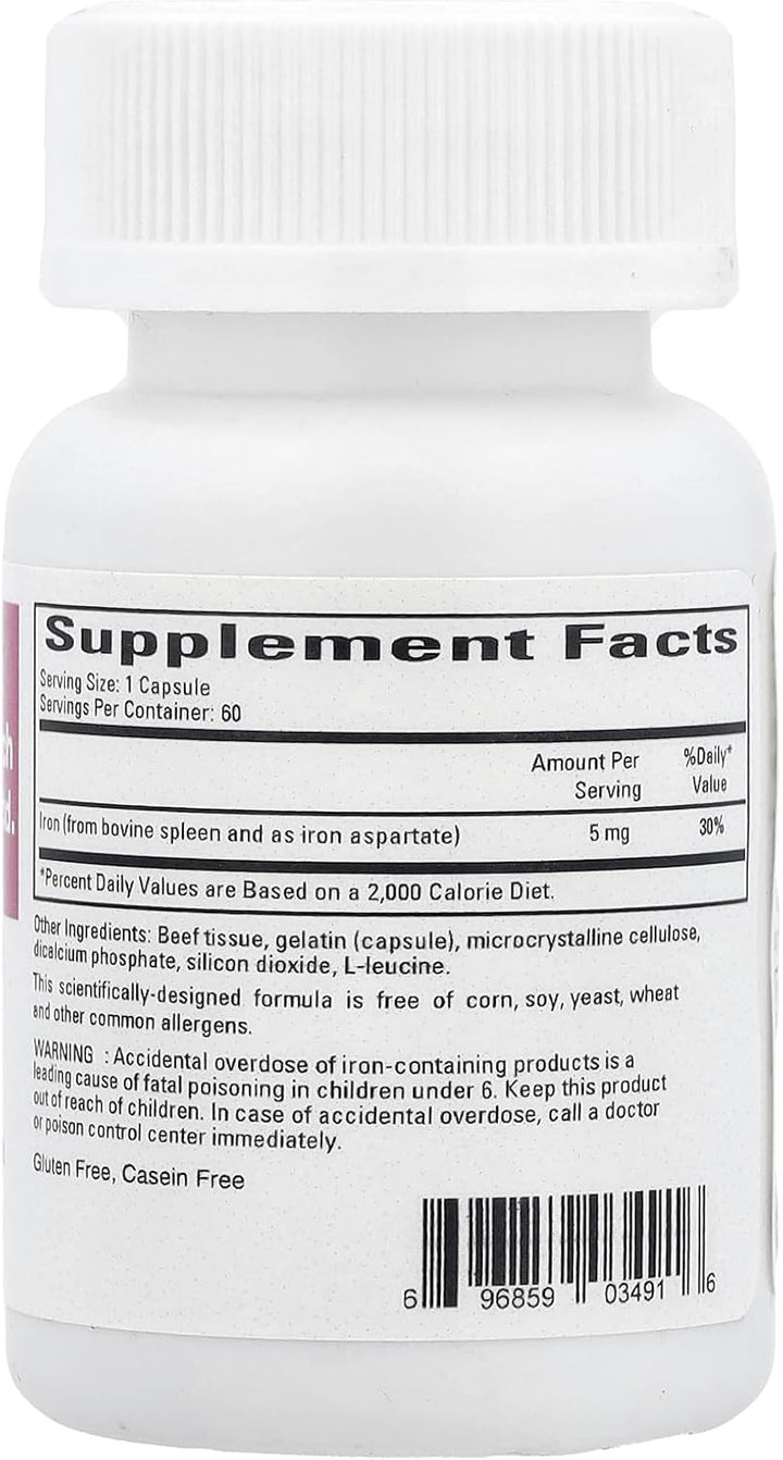 Cardiovascular Research Ferritin Bioavailable Iron 5 mg 60 Capsules