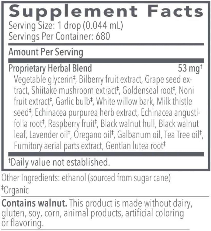 Biocidin Botanical Formulas Biocidin Liquid Digestive Microbiome Support 30 mL