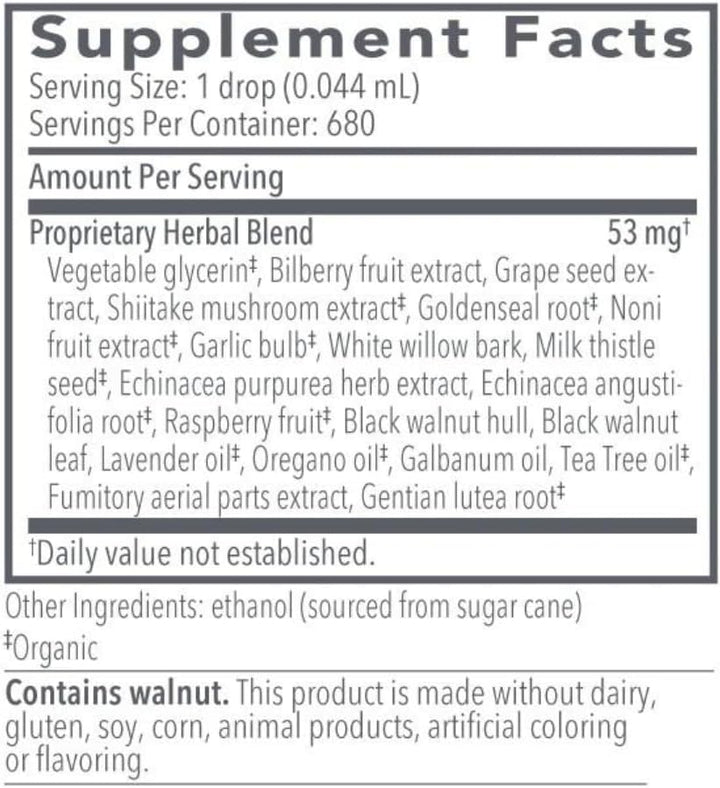 Biocidin Botanical Formulas Biocidin Liquid Digestive Microbiome Support 30 mL