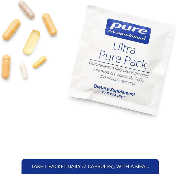 Pure Encapsulations Ultra Pure Pack Daily Multivitamin Support 30 Packets.