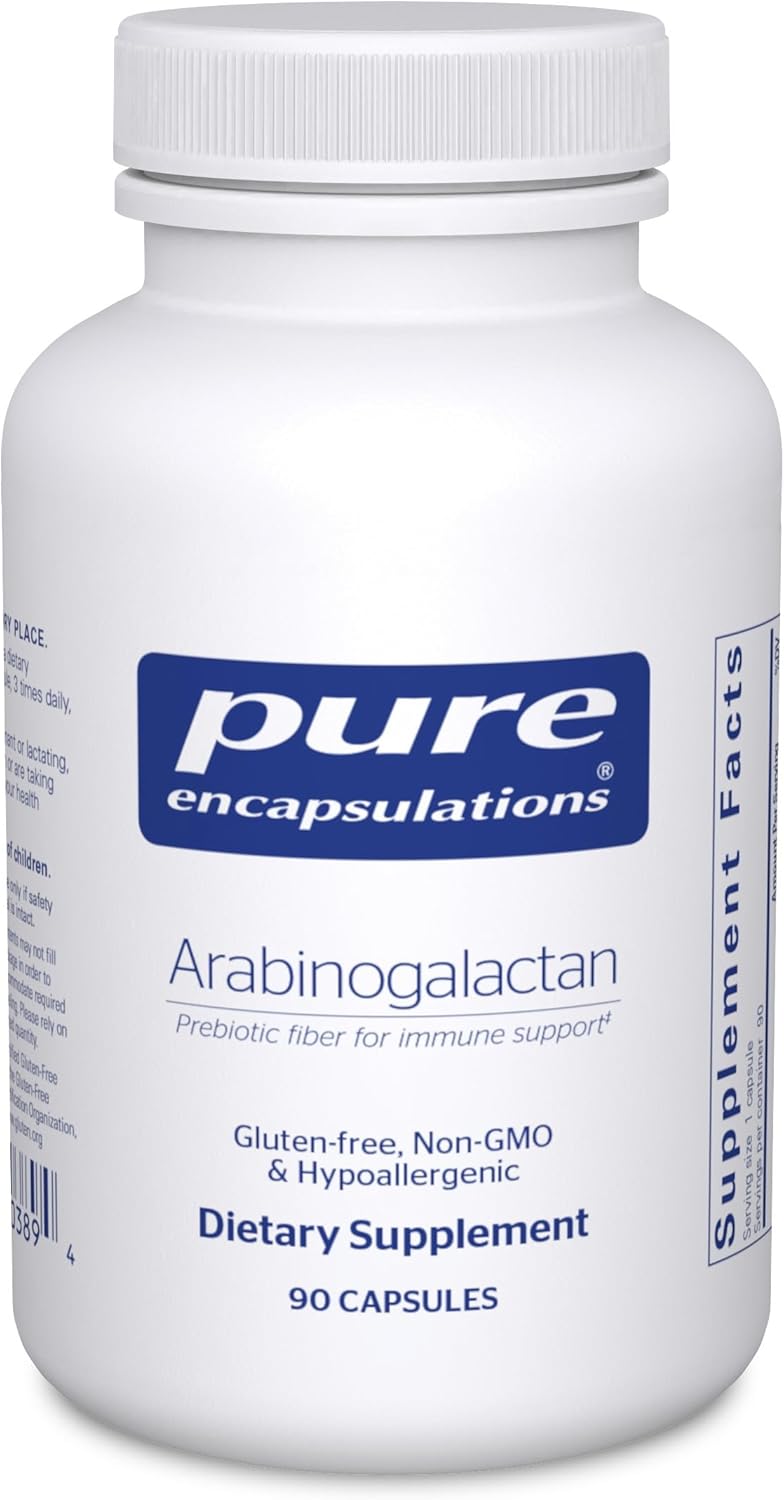 Pure Encapsulations Arabinogalactan Supports Liver and Immune 90 Capsules