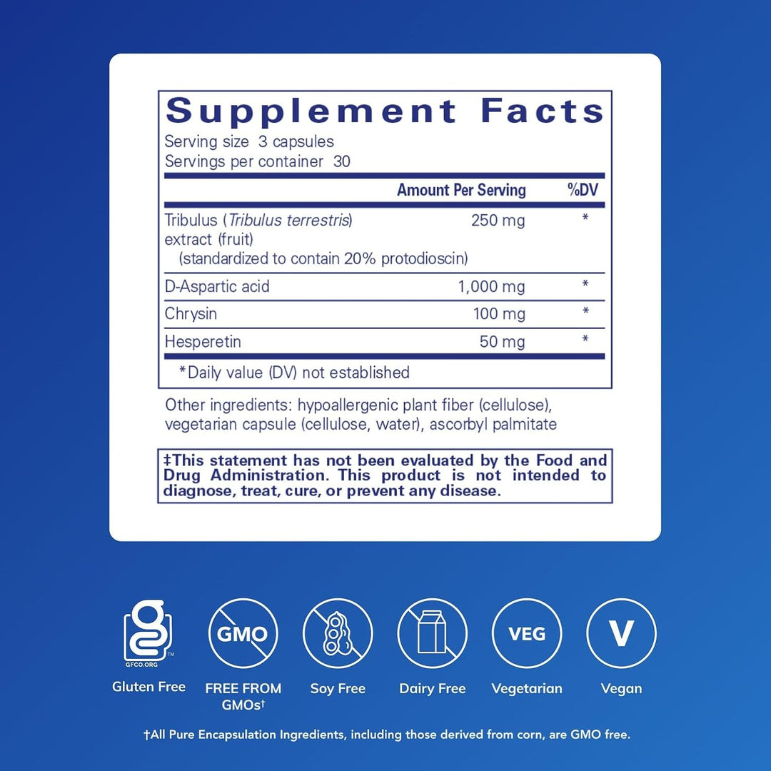 Pure Encapsulations Tribulus Formula Supports Hormone Balance 90 Capsules