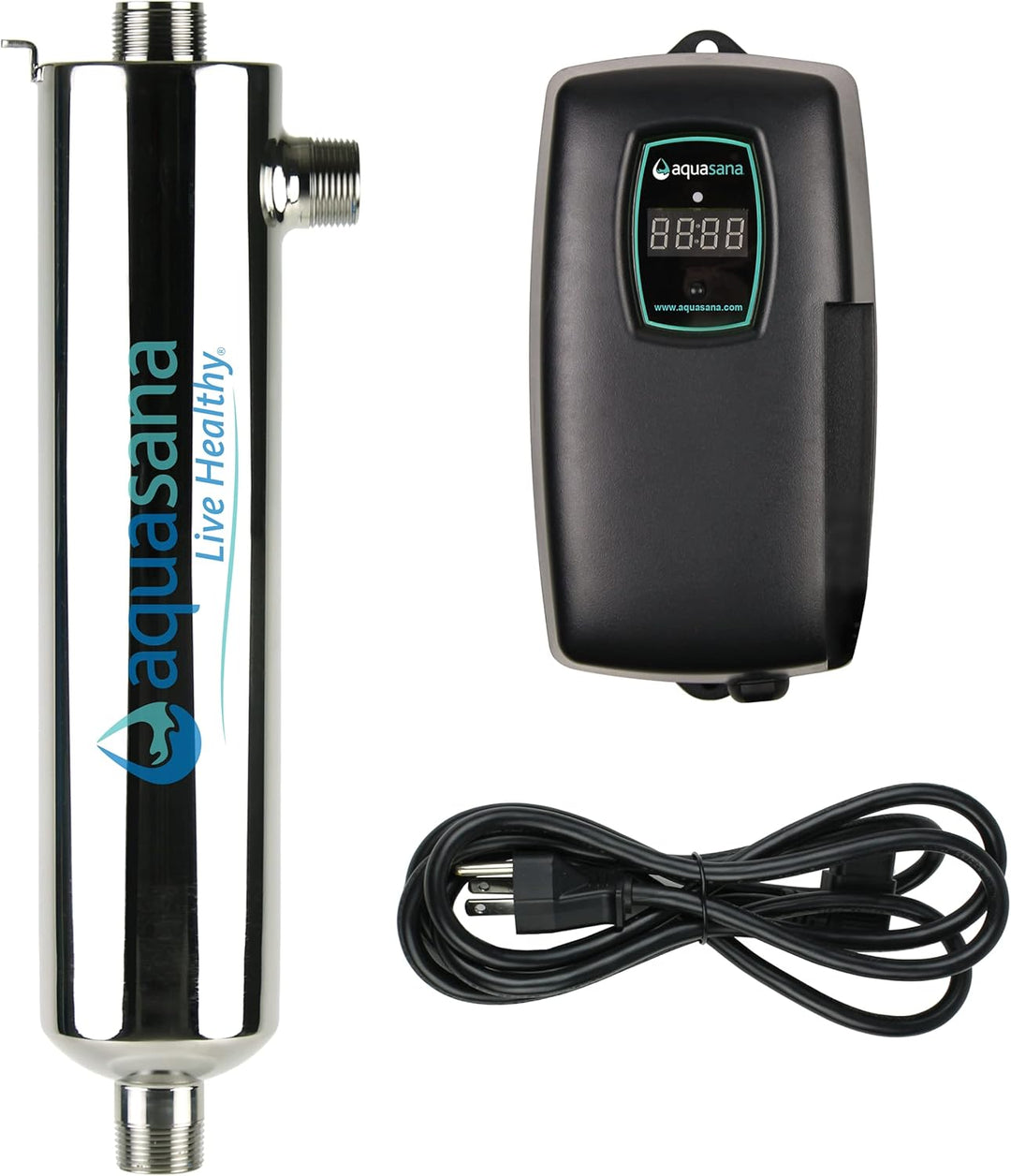Aquasana Whole House Filter UV Softener Kit 1M Gal + 2 Tanks + UV System Purifier