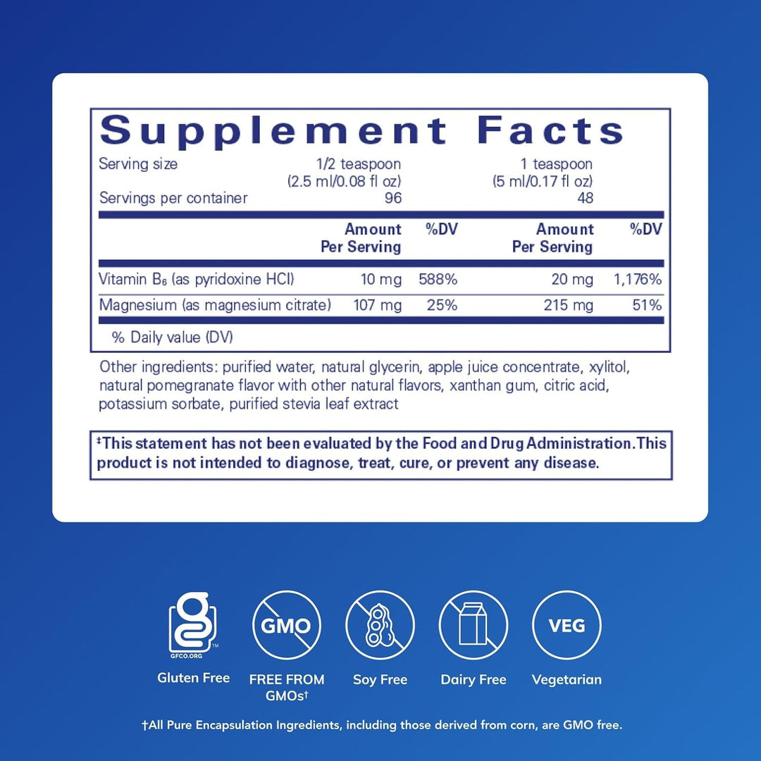 Pure Encapsulations Magnesium Liquid Supports Muscle Heart Function 8.1 fl oz