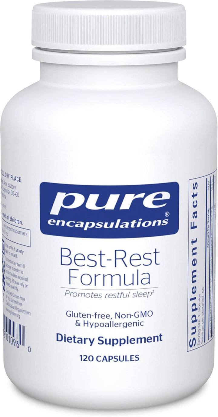 Pure Encapsulations Best Rest Formula Supports Relaxation Sleep 120 Capsules