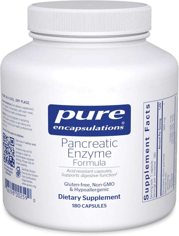 Pure Encapsulations Pancreatic Enzyme Supports Digestive Health 180 Capsules