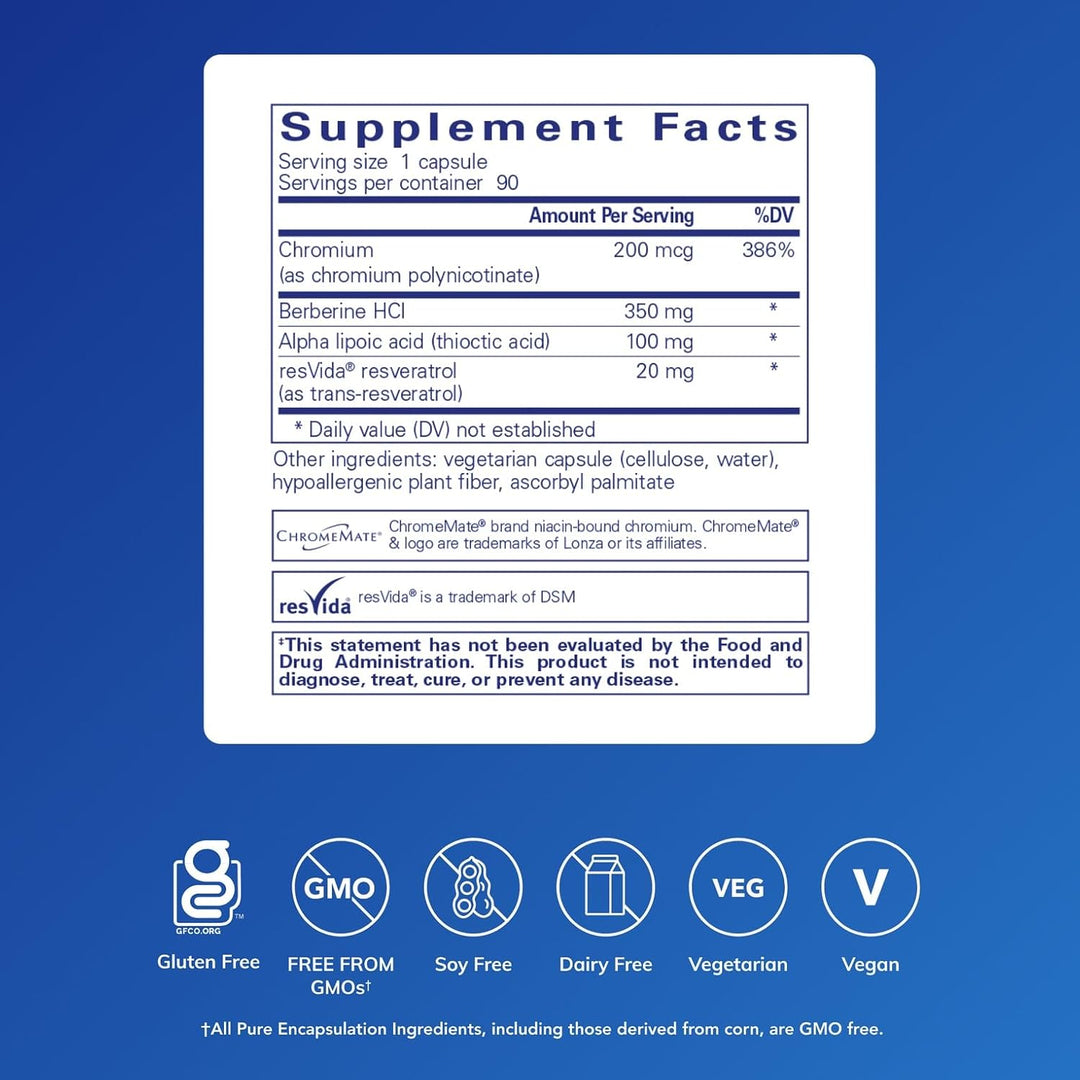 Pure Encapsulations Metabolic Xtra Supports Metabolism Balance 90 Capsules