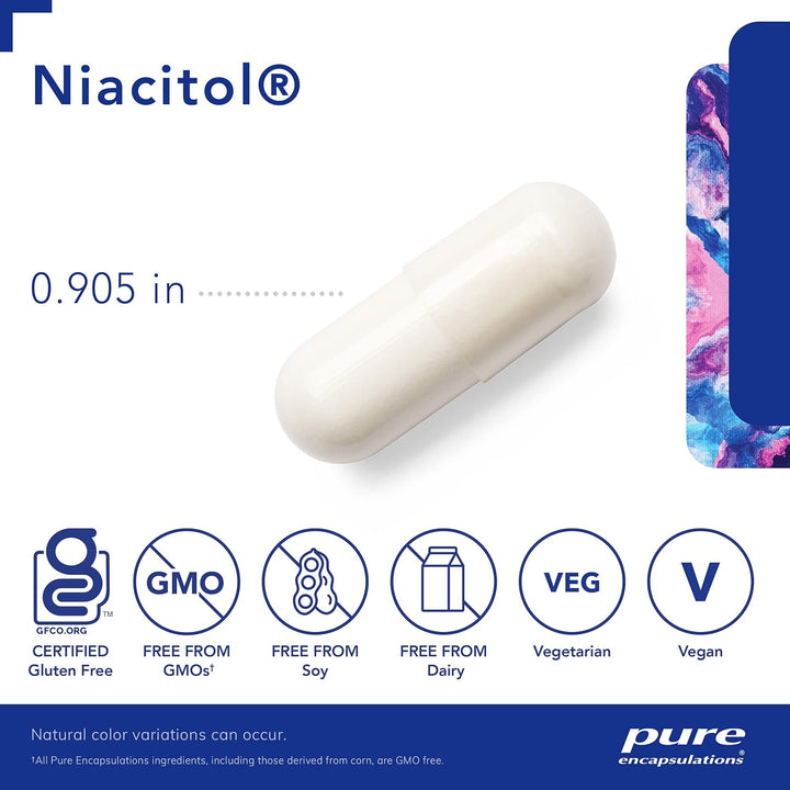 Pure Encapsulations Niacitol Supports Digestion Hormones and Tissues 180 Caps