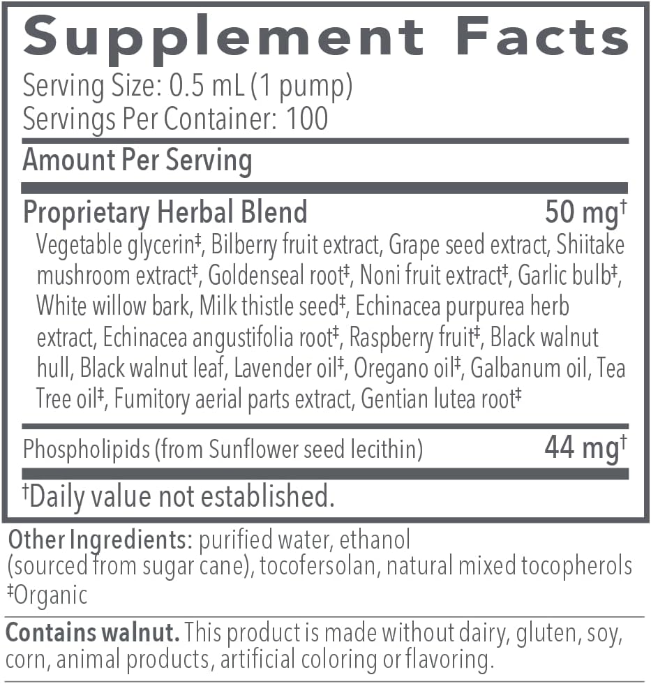 Biocidin Botanical Formulas Biocidin Liposomal Herbal Support 1.7 OZ