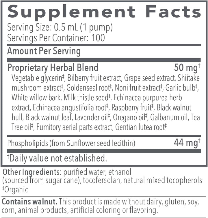 Biocidin Botanical Formulas Biocidin Liposomal Herbal Support 1.7 OZ